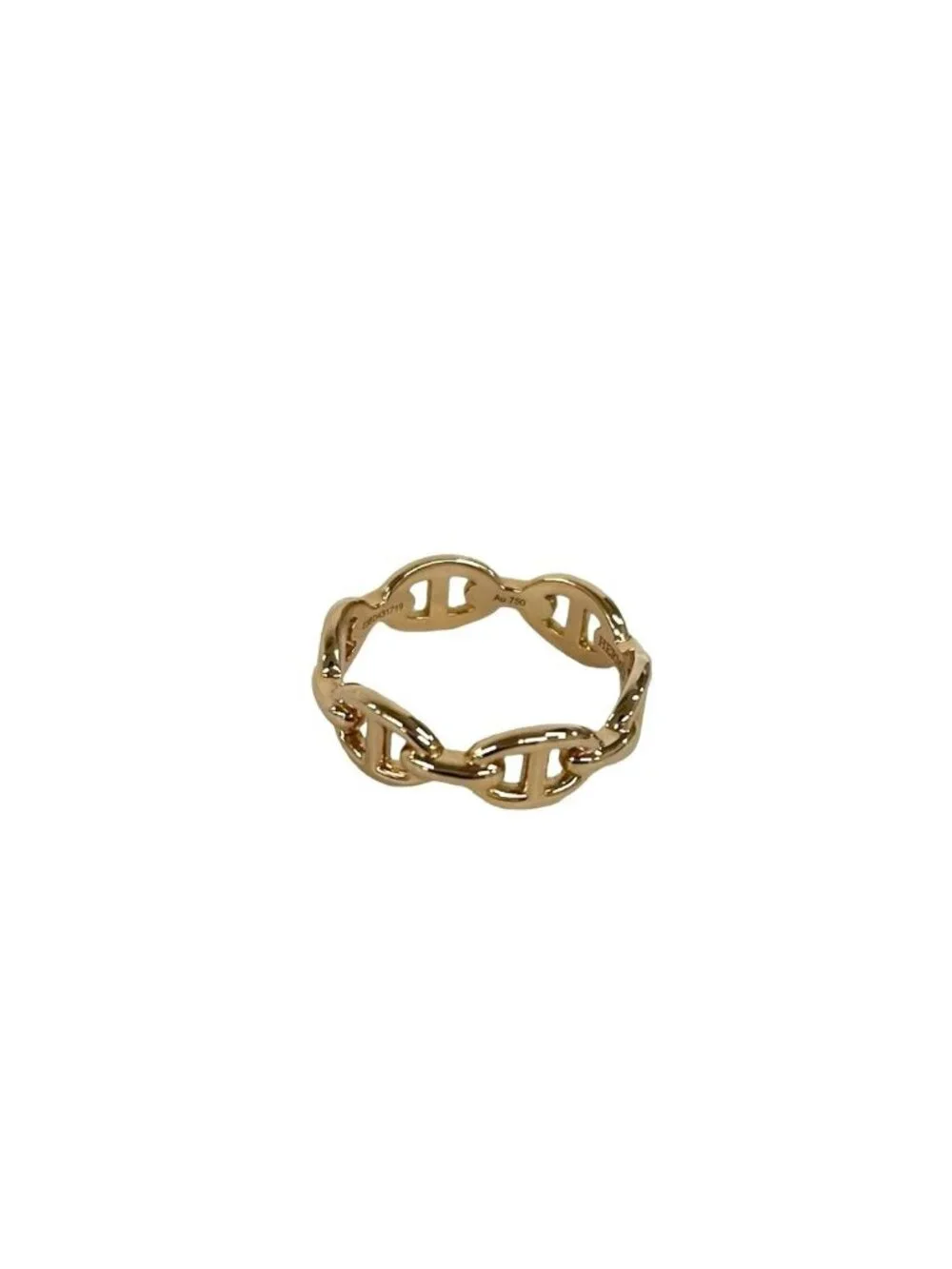 Hermes Enchainee 54 Pink Gold Ring